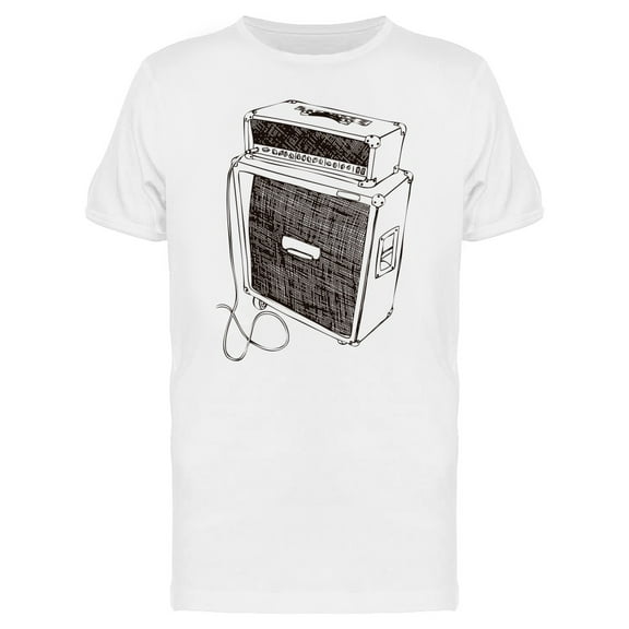 Sketch Of Guitar Amplifier T-Shirt Men -Image by Shutterstock, Male 4X-Large