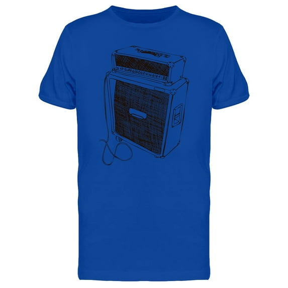 Sketch Of Guitar Amplifier T-Shirt Men -Image by Shutterstock, Male x-Large