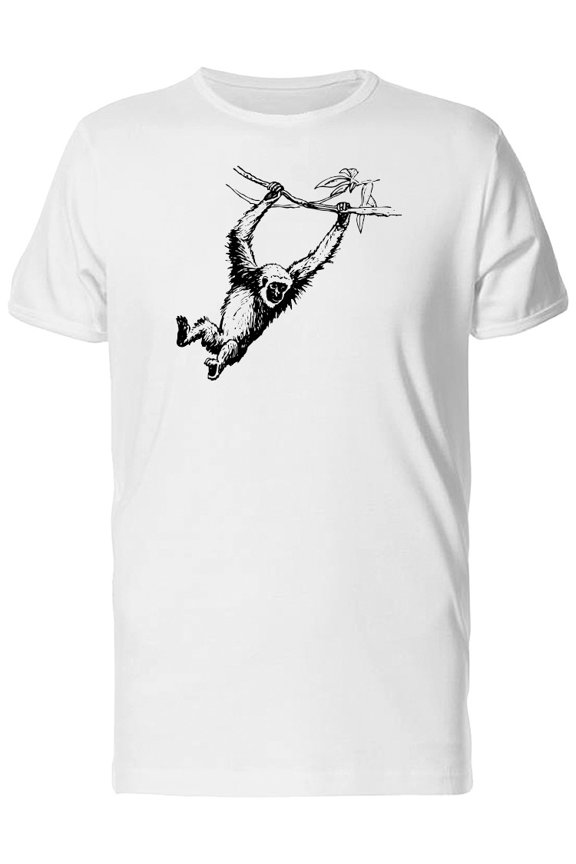 Sketch Of Hylobates Tee Men's -Image by Shutterstock