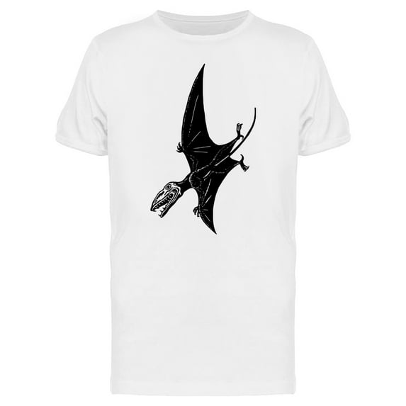 Sketch Of Open Mouth Pterodactyl T-Shirt Men -Image by Shutterstock, Male 3X-Large