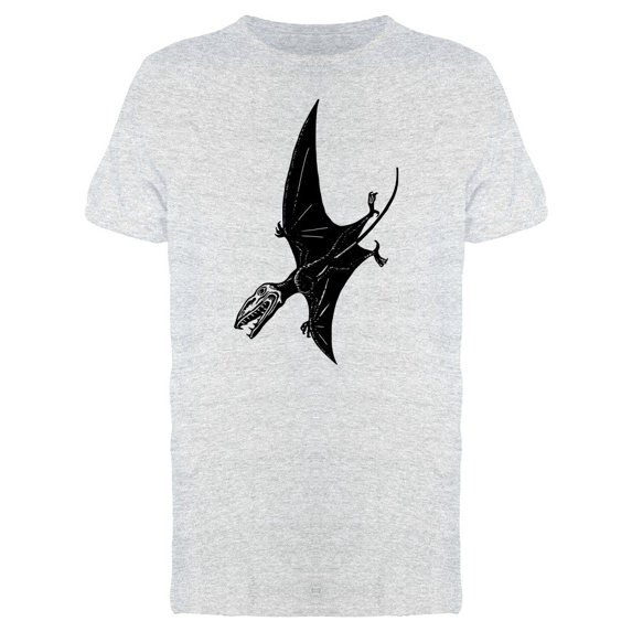 Sketch Of Open Mouth Pterodactyl Tee Men's -Image by Shutterstock