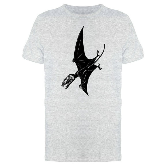 Sketch Of Open Mouth Pterodactyl T-Shirt Men -Image by Shutterstock, Male x-Large