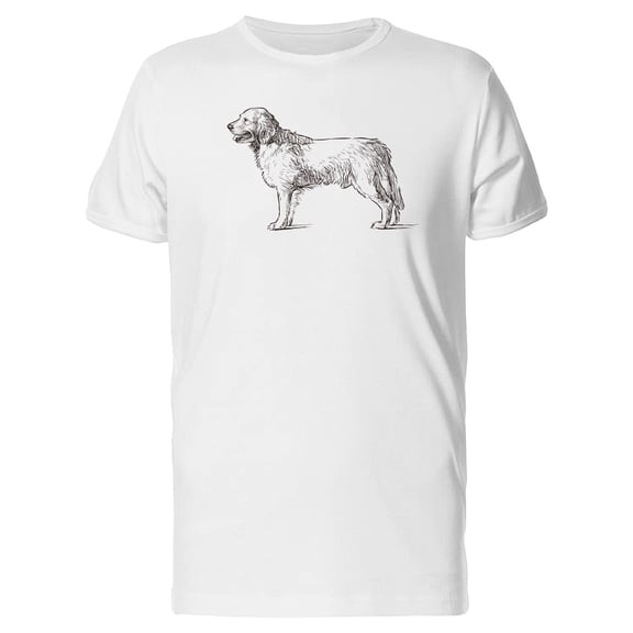 Sketch Of Retriever Tee Men's -Image by Shutterstock