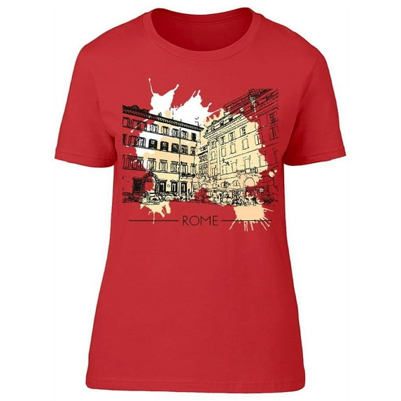 Sketch Of Rome T-Shirt Women -Image by Shutterstock, Female Medium