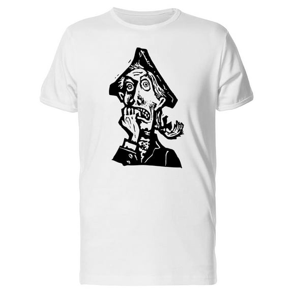 Sketch Of Scared Sailor Tee Men's -Image by Shutterstock