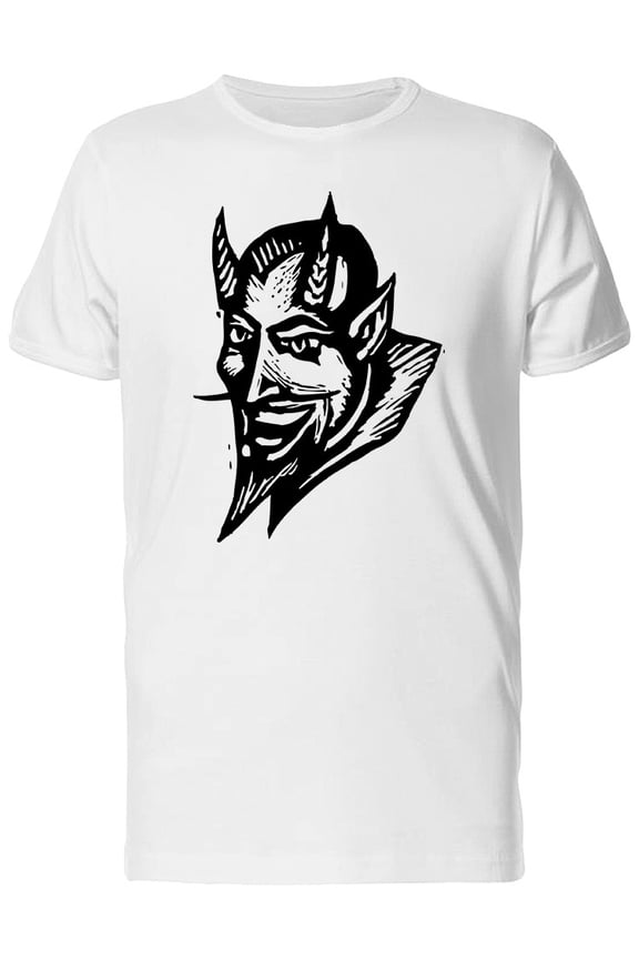 Sketch Of The Devil T-Shirt Men -Image by Shutterstock, Male 4X-Large