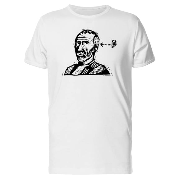 Sketch Of Vincent Van Gogh T-Shirt Men -Image by Shutterstock, Male Medium