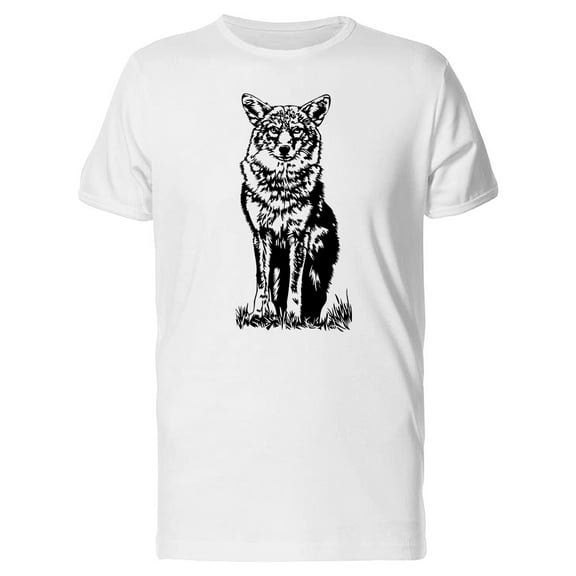 Sketch Of Wolf On Ground T-Shirt Men -Image by Shutterstock, Male Small