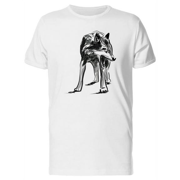 Sketch Of Wolf T-Shirt Men -Image by Shutterstock, Male Large