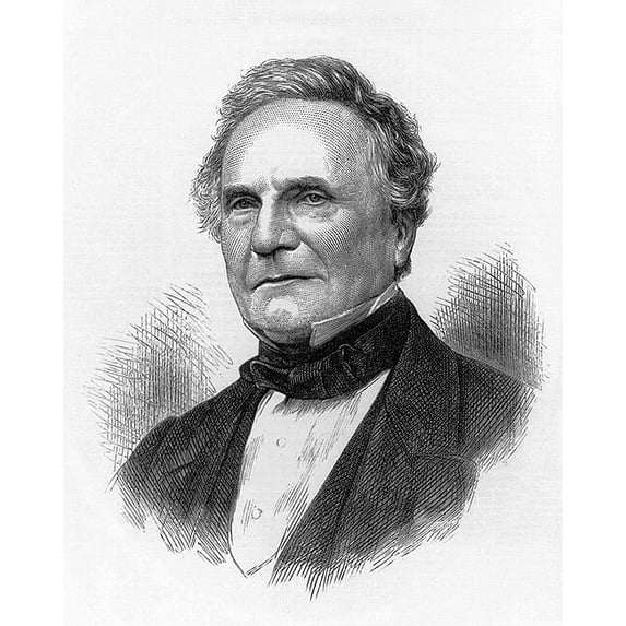 Sketch Portrait of Charles Babbage Style - A - 12x18 Inch Laminated Poster - Stunning Detail and Bold Colors