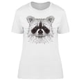 thumbnail image 1 of Sketch Raccoon Face T-Shirt Women -Image by Shutterstock, Female XX-Large, 1 of 2