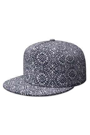 Sketch Style Baseball Cap – Artistic Flat Visor Hat with Abstract Ink Design, Unisex Adjustable Fit