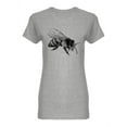 thumbnail image 1 of Sketch Style Bee T-Shirt Women -Image by Shutterstock, Female 3X-Large, 1 of 2