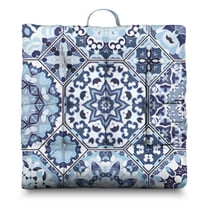 Sketch Style Floor Pillow 22x22 Inch Square Boho Cushion, Artistic Print, Lightweight & Portable for Yoga & Living Room