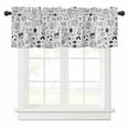 thumbnail image 1 of Sketch Style Valances for Windows Simple Computer Game Console Lines Rod Pocket Curtain Valance Window Treatment Short Curtains for Kitchen Living Room, 60"x18", 1 of 5