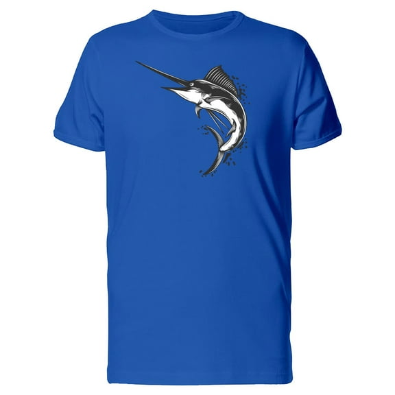 Sketch Swordfish T-Shirt Men -Image by Shutterstock, Male Large