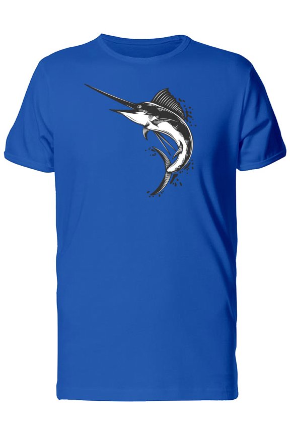 Sketch Swordfish T-Shirt Men -Image by Shutterstock, Male Large