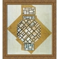 thumbnail image 1 of Sketch for the ceiling 28x30 Large Gold Ornate Wood Framed Canvas Art by Theo van Doesburg, 1 of 2
