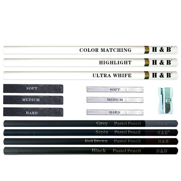 Sketch pen set,15pcs/set Art Supplies Art Supplies Kit Supplies Kit White Kit White And Pencils Set Tools And Pencils Set White And Pencils Qisuo Eryue Buzhi Siuke Professional Kit 15 Pieces