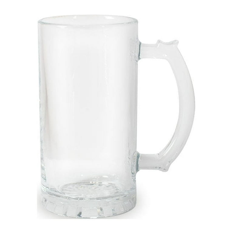 Bottom Printing 16 oz Clear Glass Beer Cups – 6 Pack – All Purpose Drinking  Tumblers