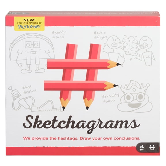 Sketchagrams Drawing Game for 3-6 Players Ages 14Y+