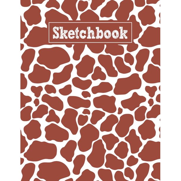 Sketchbook 85 X 11 Notebook For Creative Drawing And Sketching Activities With Giraffe Skin 5242