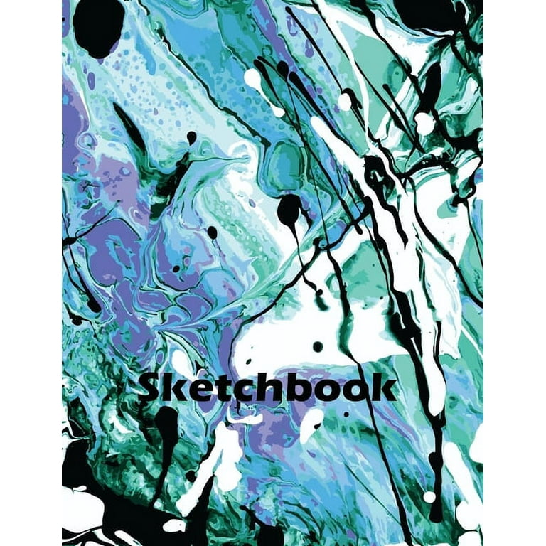 Black Paper Sketchbook: Big Sketchbook for Doodling & Drawing With
