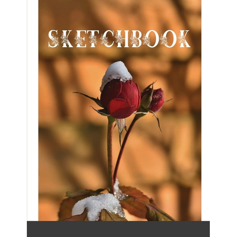 Sketchbook: Best blank white pages with paint art multicolor cover 