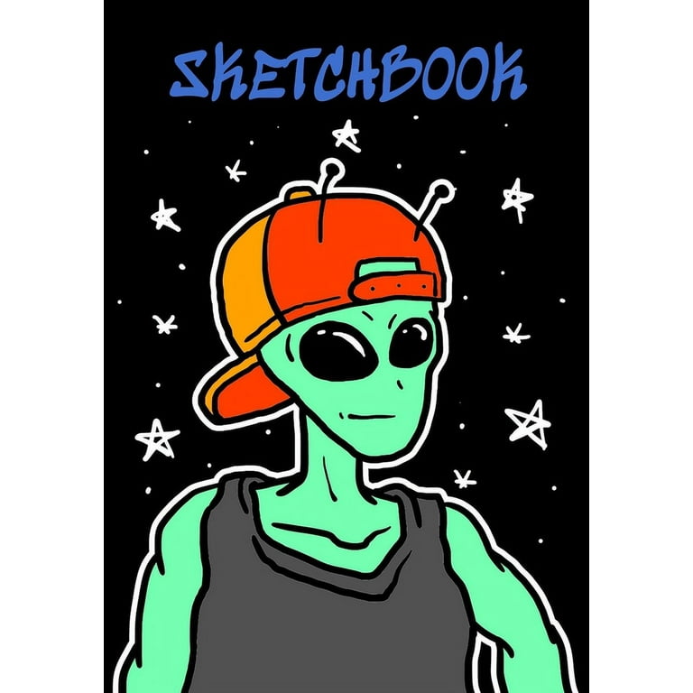 Sketchbook For Kids: Drawing pad for kids / Aliens Ufo Childrens Sketch  book / Large sketch Book Drawing, Writing, doodling paper alien Ufo  (Paperback)