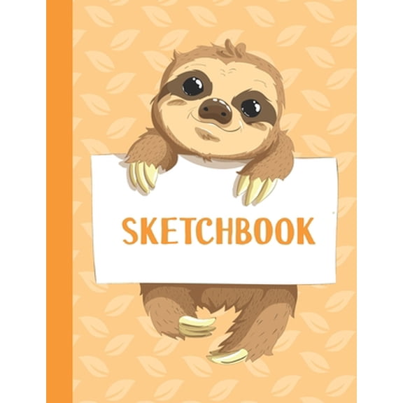 Pre-Owned Sketchbook: Cute Blank Notebook for Sketching and Picture Space with Pretty Sloth, Unlined Paper Book for Drawing, Journaling and (Paperback) 1712404547 9781712404546
