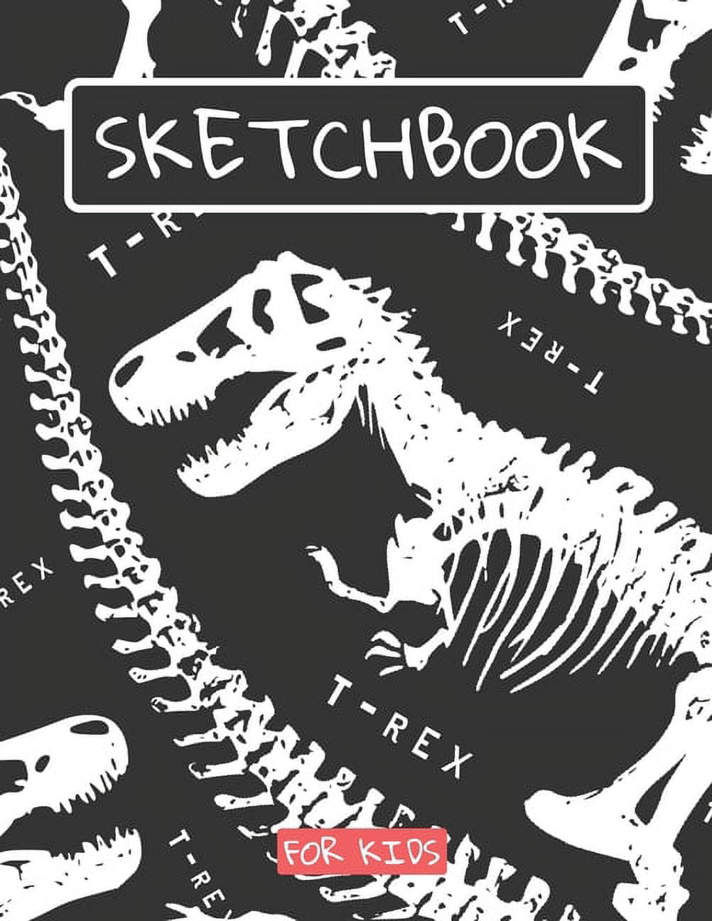 Sketchbook: Dinosaur Trex Sketchbook For Kids Boys Teenagers, Tweens, Older  & Girls, Zendoodle 8.5 x 11 Ages 2-4, 4-8, 9-12 (Paperback)