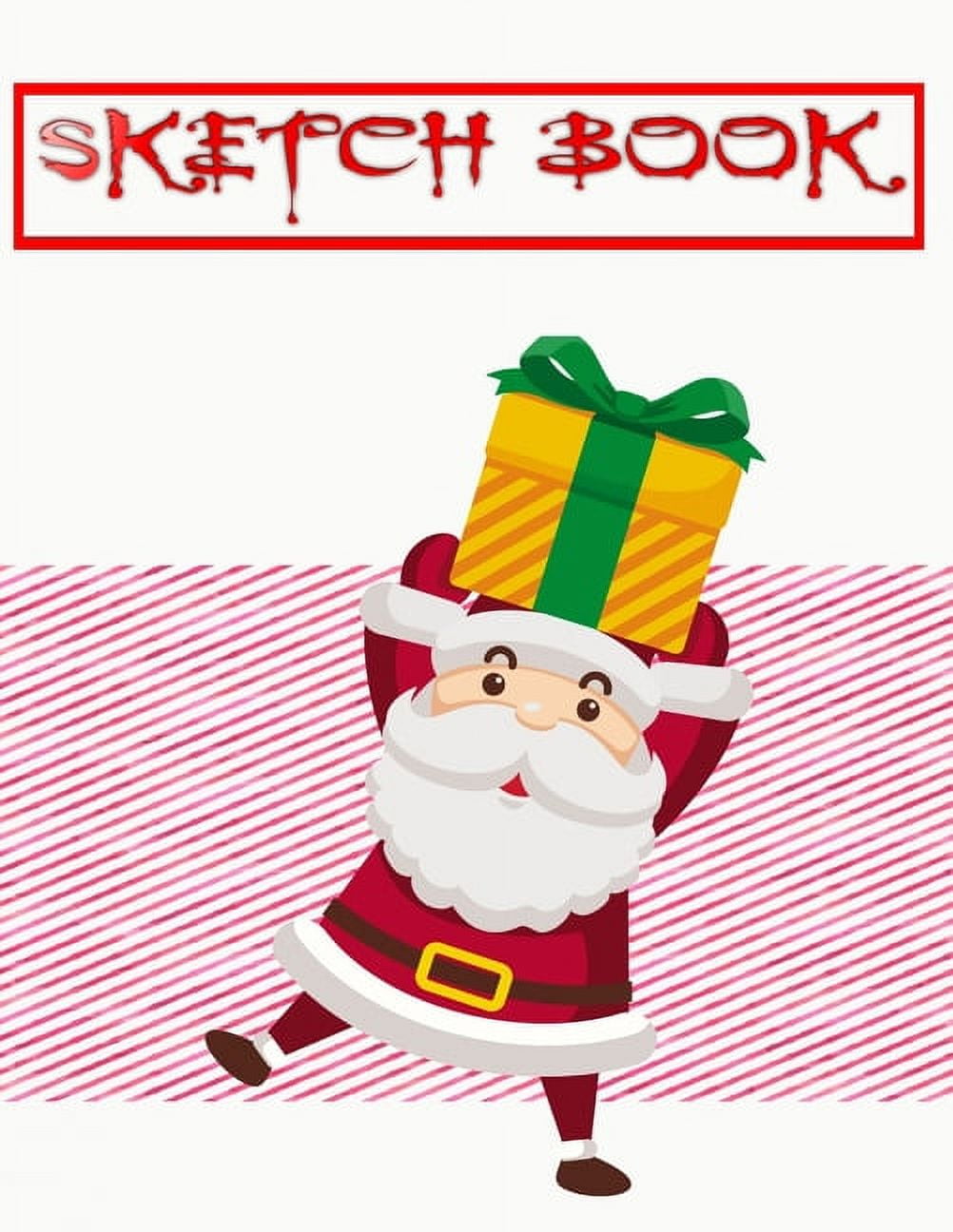 Sketchbook For Markers Christmas Gift Bags: Sketch Book Scratch Magic Notes  For Kids Arts And Crafts - Coloring - Santa # Personalized Size 8.5 X 11  Large 110 Page Large Prints Best Gifts. (Paperback) 