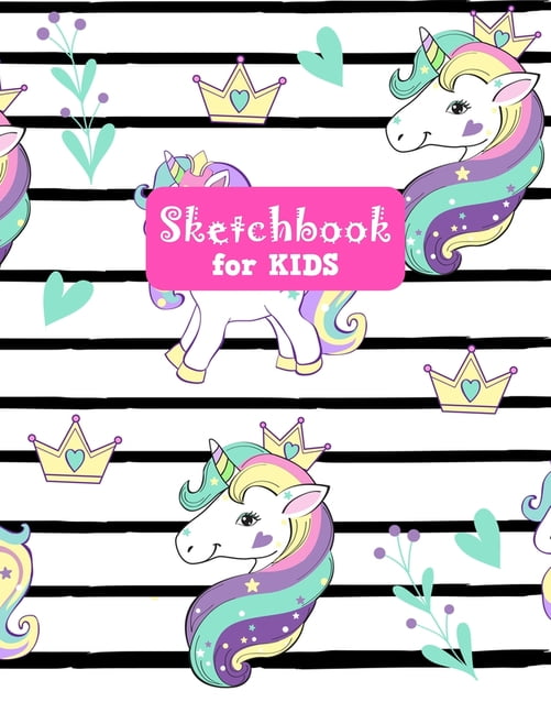 Personalized Sketch Pad, Custom Sketchbook for Kids, Young Artists Gifts,  Gift for Daughter, Granddaughter Present, Unicorn Sketch Book 