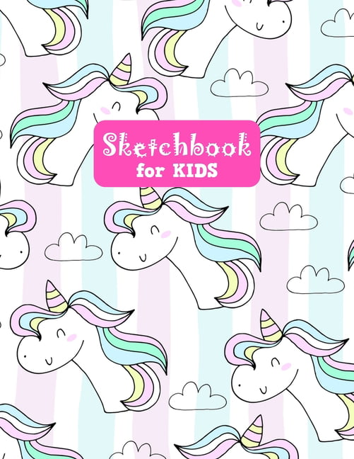 Unicorn Drawing Book For Girls: With Premium White pages and Amazing cover,  for painting, drawing, writing, sketching and doodling, kids, girls, women