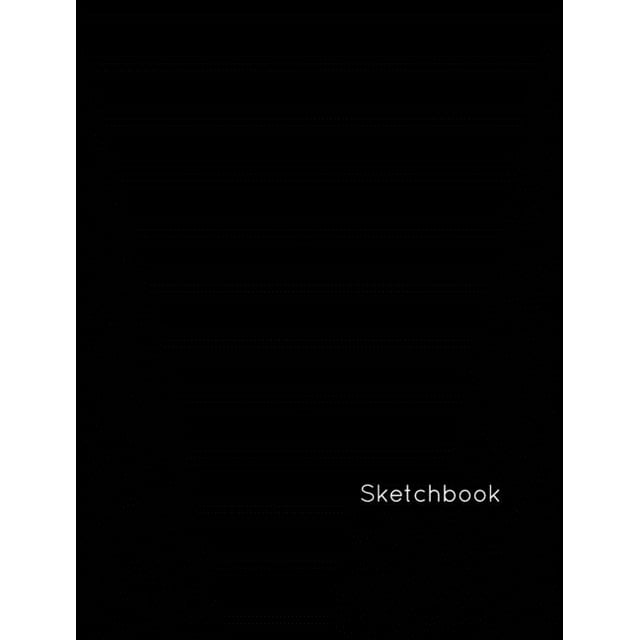 Sketchbook: Large Black Design Drawing Book (Hardcover) - Walmart.com