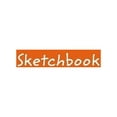 thumbnail image 1 of Sketchbook: Large Orange Design Drawing Book (Hardcover), 1 of 1