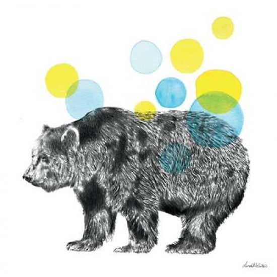 Sketchbook Lodge Bear Canvas Art - Lamai McCartan (24 x 24)