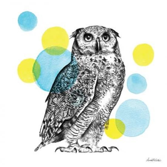 Sketchbook Lodge Owl Canvas Art - Lamai McCartan (24 x 24)