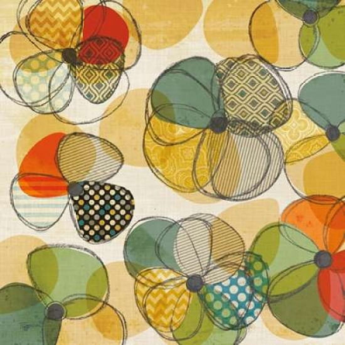 Sketchbook Pansy I Canvas Art - Katrina Craven (24 x 24)