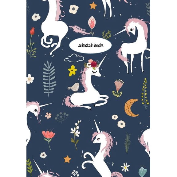 Sketchbook: Unicorn Sketchbook Unicorn Notebook for Drawing Sketching Writing Doodling Gifts for Girls
