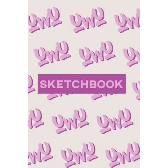 Sketchbook: Uwu Cuteness Overload Purple Pink Typography Meme, (Paperback)