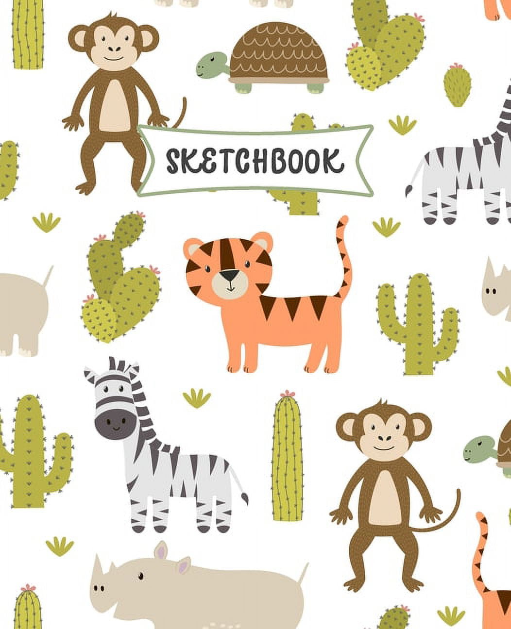 Sketchbook: Zoo Animals Sketch Book for Kids - Practice Drawing and  Doodling - Sketching Book for Toddlers & Tweens (Paperback)