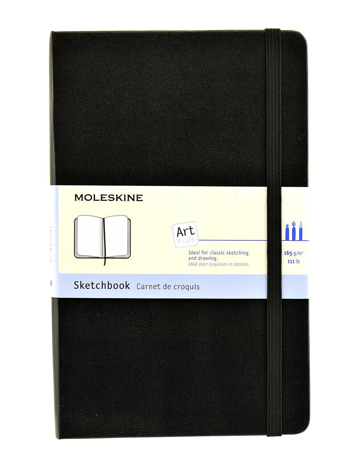 Sketchbooks 5 in. x 8 1/4 in., 104 pages, black (pack of 2)