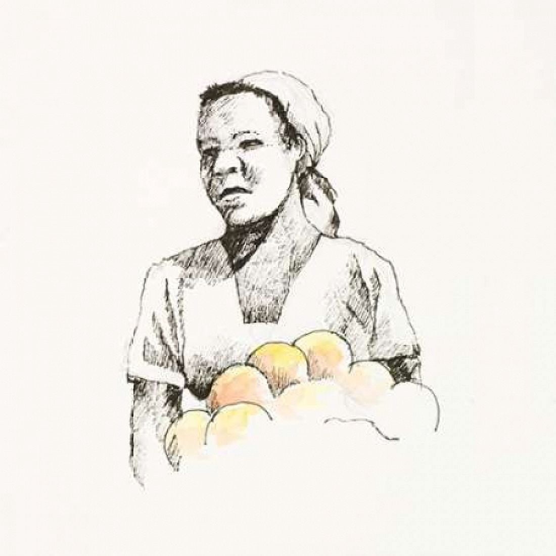 Sketched Woman II Canvas Art - Jane Slivka (24 x 24)