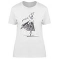 thumbnail image 1 of Sketched Young Ballerina T-Shirt Women -Image by Shutterstock, Female Large, 1 of 2