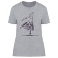 thumbnail image 1 of Sketched Young Ballerina T-Shirt Women -Image by Shutterstock, Female Small, 1 of 2