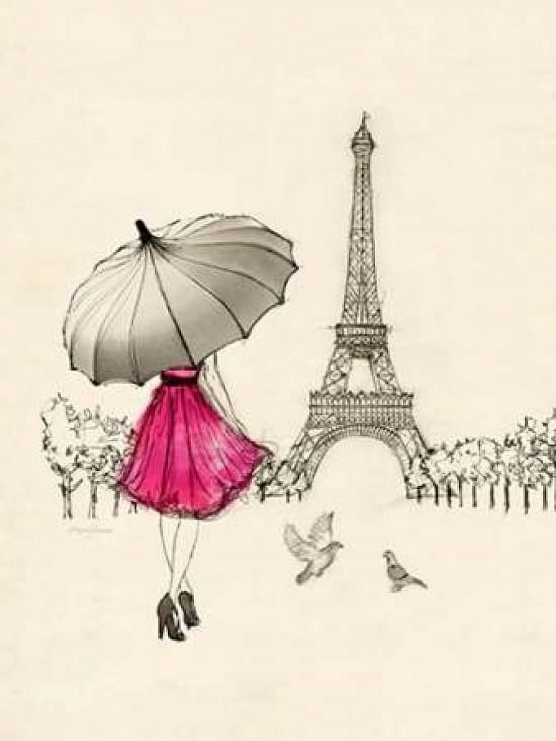 Sketching a Parisian Memory Canvas Art - Morgan Yamada (18 x 24)