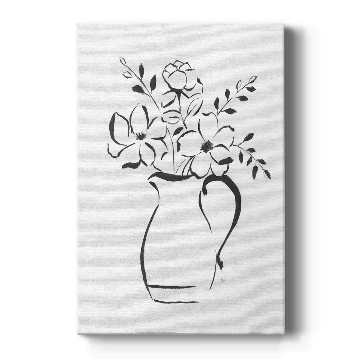 Sketchy Bouquet II Premium Gallery Wrapped Canvas - Ready to Hang