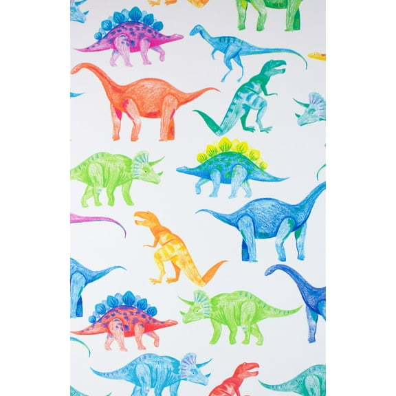 Sketchy Dinos Birthday Wrap