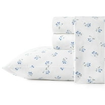 Stone Cottage Sketchy Ditsy Cotton Blue 4 Piece Sheet Set-Queen